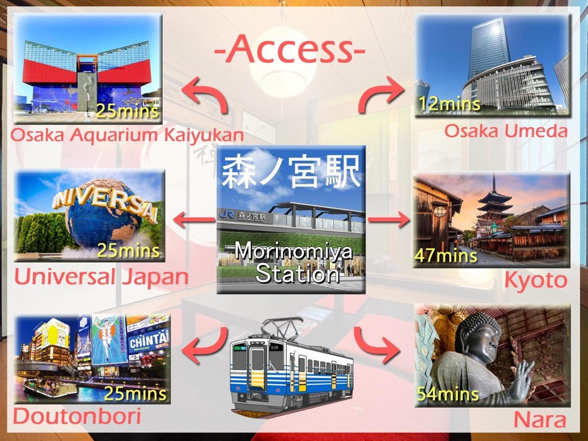 Guesthouse中道 Osaka Exteriör bild